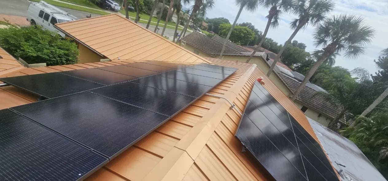 Sprightful Solar 11.31 kW solar + battery system installed on a home in Boca Raton, Florida
