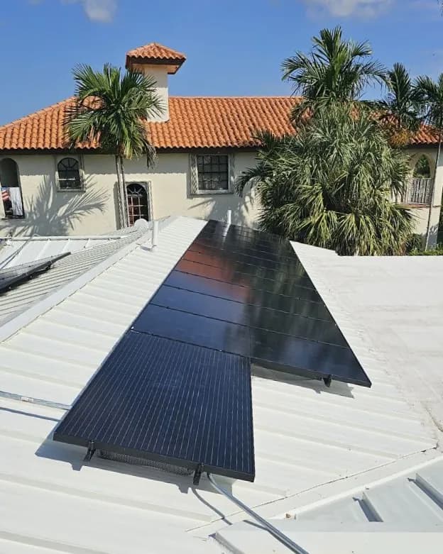 Sprightful Solar 9.36 kW solar + battery system installed on a home in Ocean Ridge, Florida