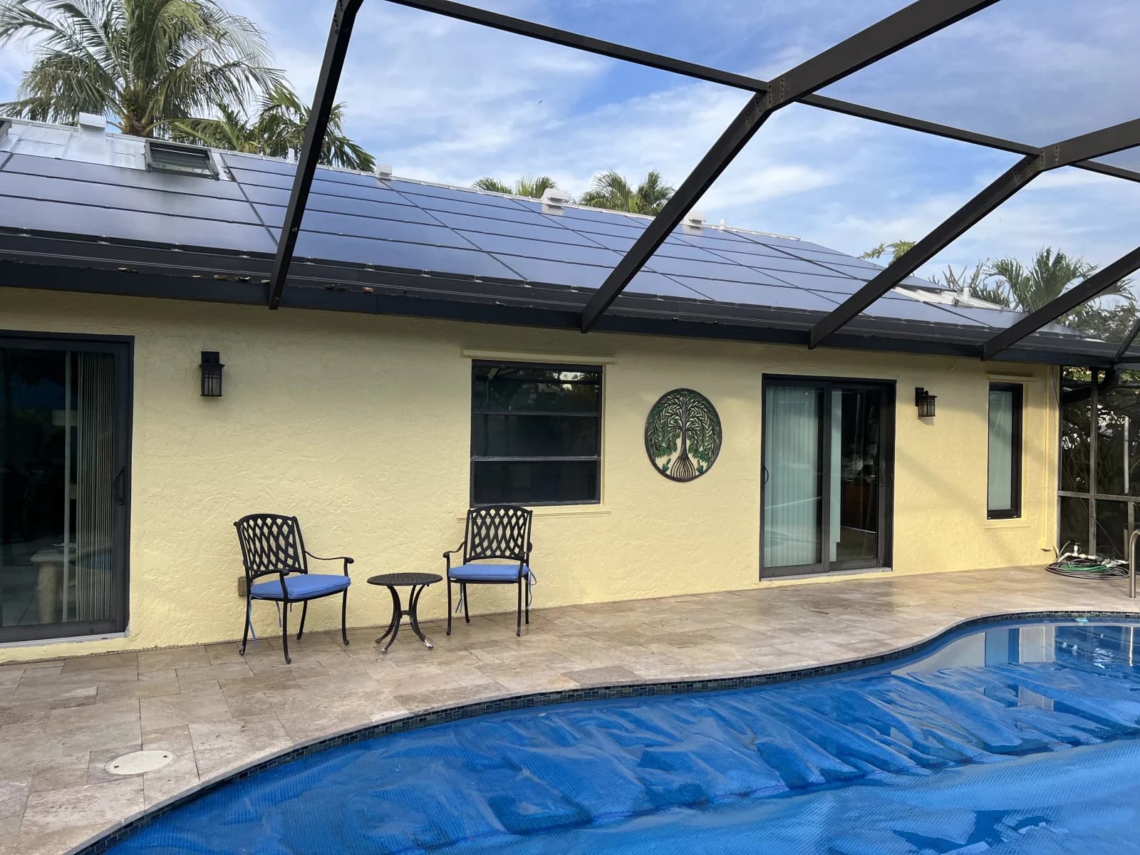 Sprightful Solar 11.46 kW solar + battery system installed on a home in West Palm Beach, Florida